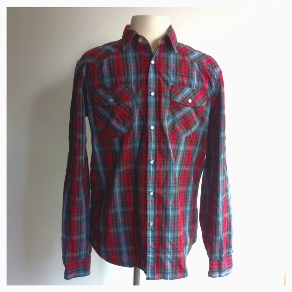 Heritage 1981 Men's Size M Multicolour Plaid Shirt
